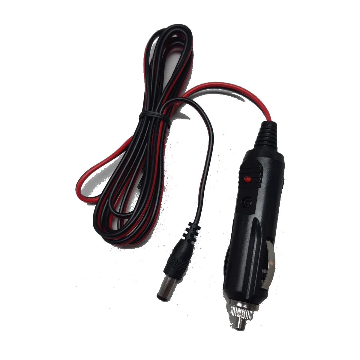 12V vehicle power lead with cigarette lighter plug