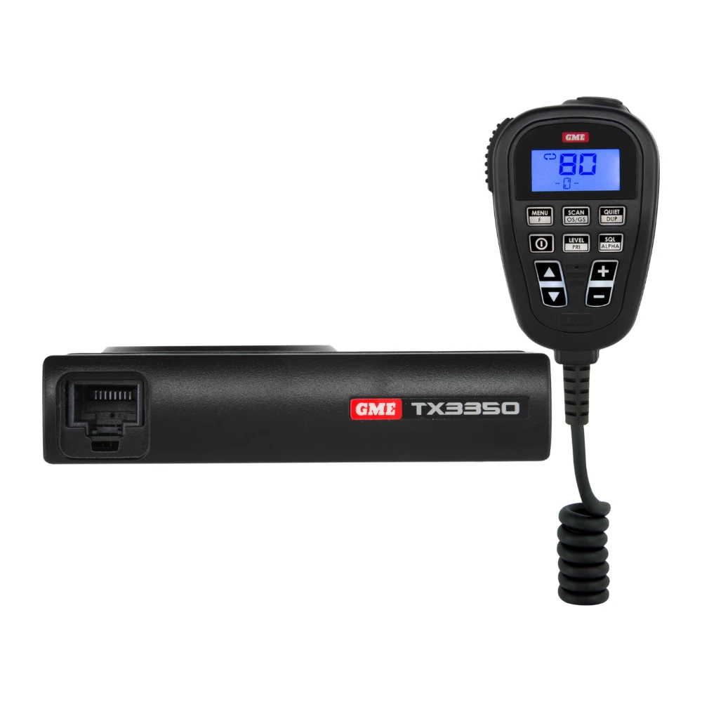 GME TX3350 hideaway UHF CB radio with LCD speaker microphone