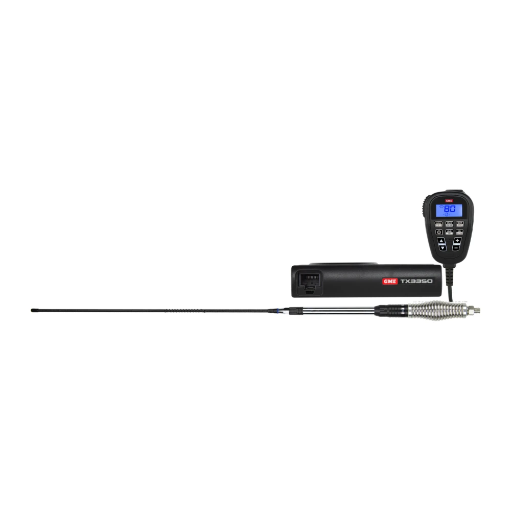 GME TX3350UVP UHF CB ultimate value pack with LCD speaker microphone and antenna