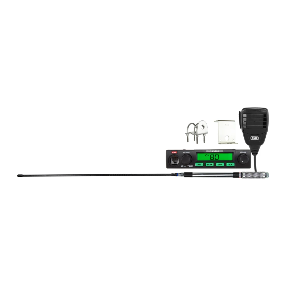 GME TX3500SVP UHF CB value pack with antenna and mounting brackets