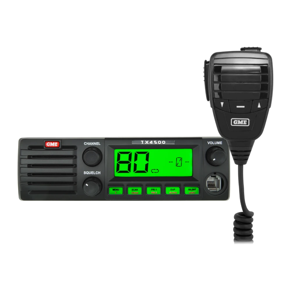 GME TX4500S 5 W DIN mount UHF CB radio with ScanSuite