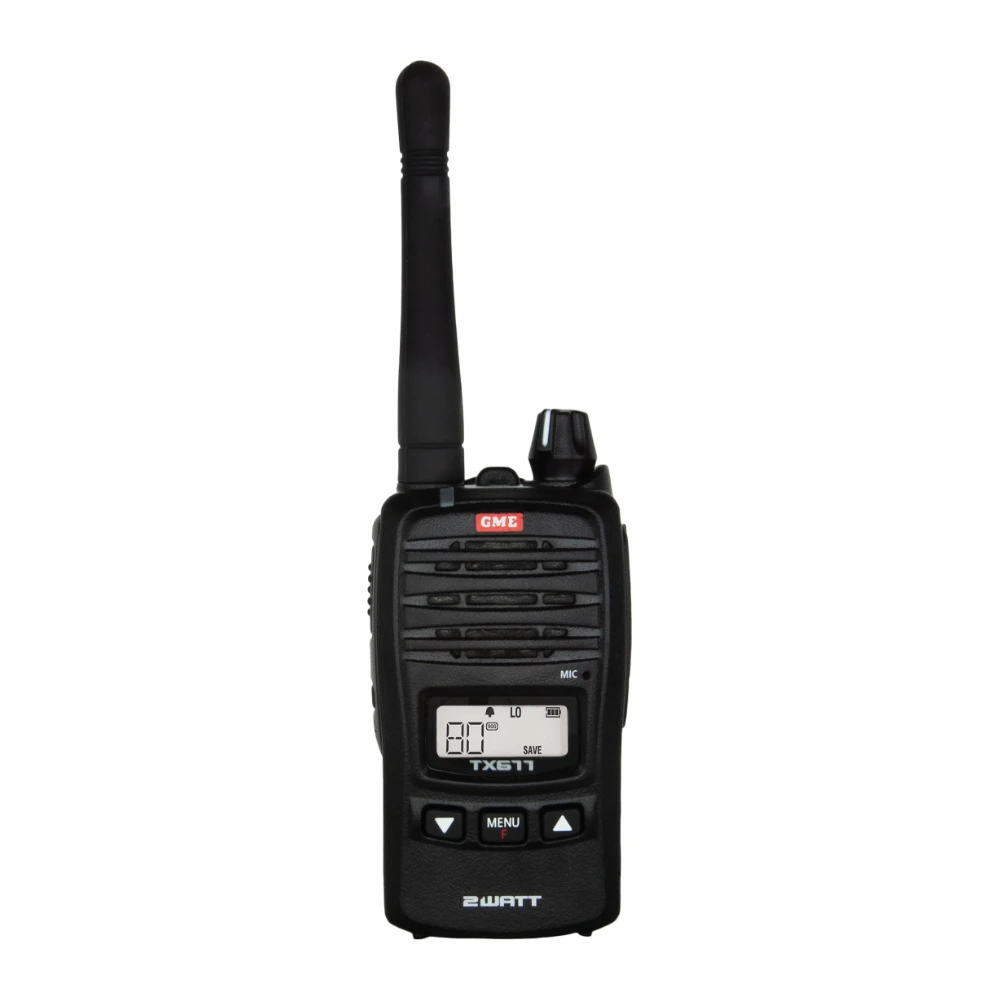 GME TX677 2 W UHF CB handheld radio