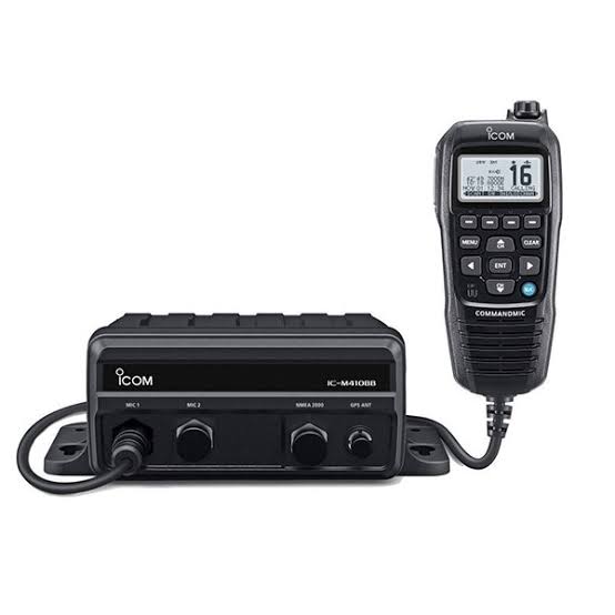 Icom IC-M410BB black box VHF marine radio with CommandMic