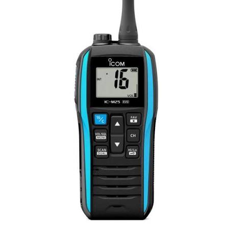 Icom IC-M25 EVO VHF marine radio, blue