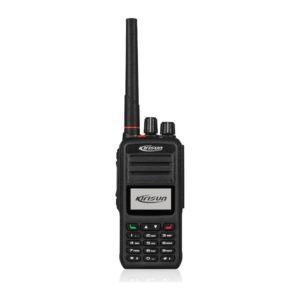 Kirisun DP580 DMR portable radio with full keypad and colour display, front view