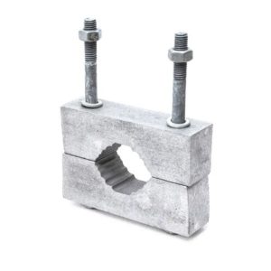 Hi-Tec Aerials CL-MC mounting clamp with cast aluminium saddle blocks