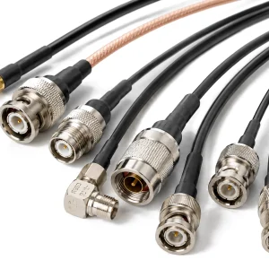 Pre-made coaxial cable leads with BNC, N-type, SMA and TNC connectors