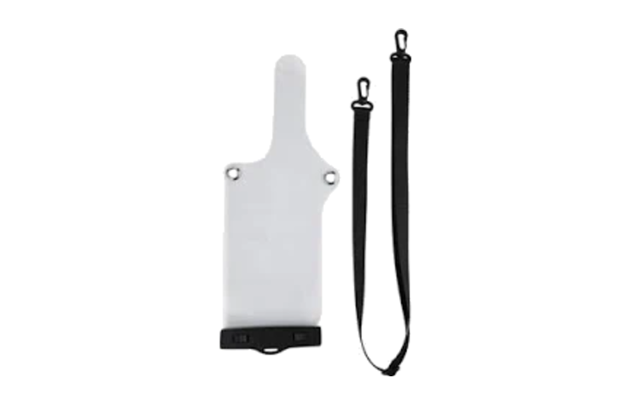 Waterproof radio carry case with lanyard