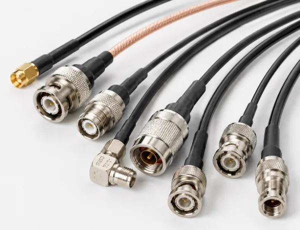 Made-up coaxial cable assemblies