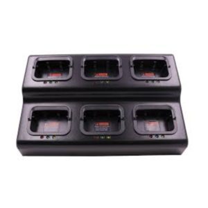 Kirisun six-way multi-unit charger for DP405 and DP480 radios